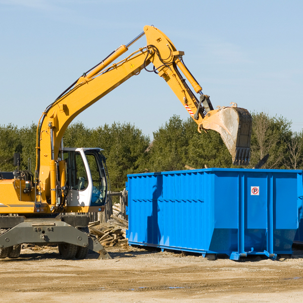 what size residential dumpster rentals are available in Oldfield